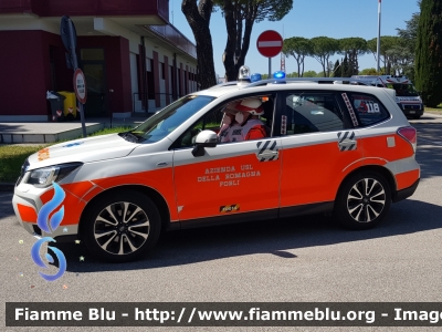 Subaru Forester VI serie
118 Romagna Soccorso
Azienda USL della Romagna
Ambito Territoriale di Forlì
"FO014"
Allestita Vision
