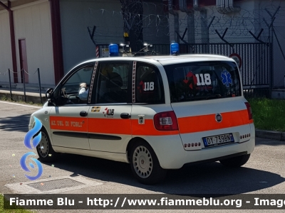 Fiat Multipla II serie
118 Romagna Soccorso
Azienda USL della Romagna
Ambito Territoriale di Forlì
"FOXX01"
Allestita Vision
