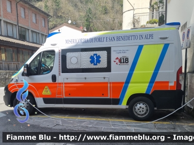 Fiat Ducato X290
Misericordia di San Benedetto in Alpe (FC)
Ambulanza in convenzione con 118 Romagna
Postazione di San Benedetto
Parole chiave: Fiat Ducato_X290 Ambulanza