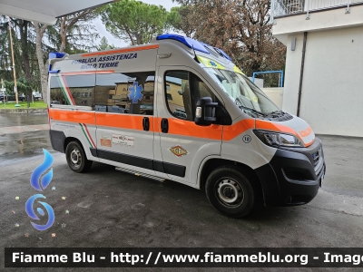 Fiat Ducato X290 restyle
Pubblica Riolo Terme
Allestita EDM
Riolo terme 18
Parole chiave: Fiat Ducato_X290_restyle Ambulanza