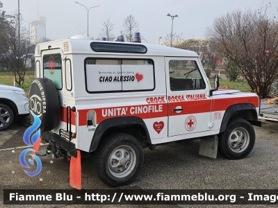 Land Rover Defender 90
Croce Rossa Italiana
Comitato Provinciale di Bologna
Delegazione di Loiano
Nucleo Cinofili
BO 40 11-55
CRI 066 ZA
