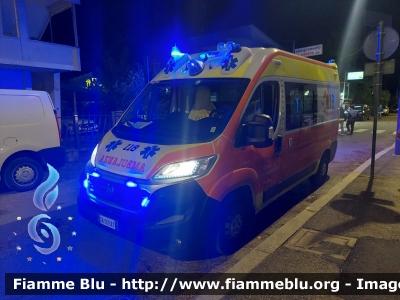 Fiat Ducato X290
118 Romagna Soccorso
Azienda USL della Romagna
Ambito Territoriale di Ravenna
Allestimento Orion
"RA 09"
Parole chiave: Fiat Ducato_X290 Ambulanza