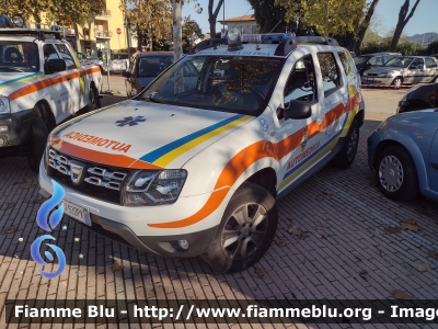 Dacia Duster I serie 
Misericordia di Pisa 
Codice Automezzo: 95 
Allestimento MAF
Parole chiave: Dacia Duste_Iserie