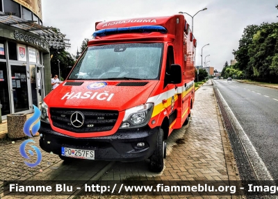 Mercedes-Benz Sprinter III serie restyle
Slovenská Republika - Slovacchia
Hasici - Vigili del Fuoco
Parole chiave: Ambulanza Ambulance