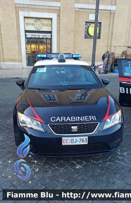  Seat Leon III serie 
Carabinieri
Nucleo Radiomobile
Allestimento NCT Nuova Carrozzeria Torinese
Decorazione Grafica Artlantis
CC DJ 763 
Parole chiave:  Seat Leon_IIIserie CCDJ763 norm_pavia g20_2021