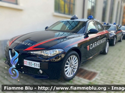 Alfa Romeo Nuova Giulia
Carabinieri
Nucleo Operativo Radiomobile
Allestimento FCA 
CC EE 315
CC EE 323
CC EE 319
Parole chiave: Alfa-Romeo Nuova_Giulia CCEE315 CCEE323 CCEE319