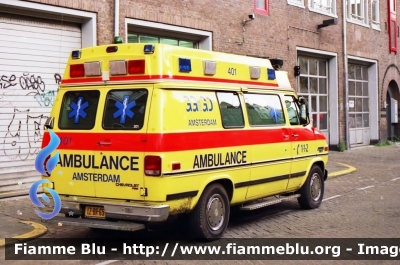 Chevrolet Chevyvan
Nederland - Paesi Bassi
Ambulances Amsterdam GG&GD
