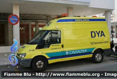 Ford Transit VI serie
España - Spain - Spagna
DYA (Detente Y Ayuda)
Parole chiave: Ambulanza Ambulance Ford Transit_VIserie