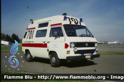 Volkswagen Transporter T3
Koninkrijk België - Royaume de Belgique - Königreich Belgien - Belgio
Sapeur Pompier - Branweer Aeroport National
Parole chiave: Ambulanza Ambulance