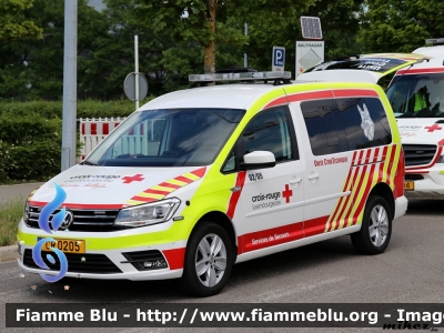 Volkswagen Caddy III serie
Grand-Duché de Luxembourg - Großherzogtum Luxemburg - Grousherzogdem Lëtzebuerg - Lussemburgo 
Croix Rouge Luxembourgoise
