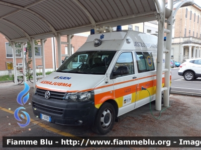 Volkswagen Transporter T5 
Azienda ULSS 4 Veneto Orientale
118 Venezia Emergenza
"INDIA 3"
Allestita Alea 
Parole chiave: Volkswagen Transporter_T5 Ambulanza