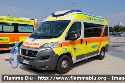 Fiat Ducato X290 
Azienda ULSS 4 Veneto Orientale
SUEM 118 ULSS 4 Emergenza
Ospedale di Jesolo (VE)
Allestimento Pam Mobility
"INDIA 4" 
Parole chiave: Fiat Ducato_X290 Ambulanza JEAS-2022