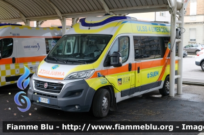 Fiat Ducato X290 
Azienda ULSS 4 Veneto Orientale
SUEM 118 ULSS 4 Emergenza
Ospedale di Jesolo (VE)
Allestimento Pam Mobility
"INDIA 4" 
Parole chiave: Fiat Ducato_X290 Ambulanza