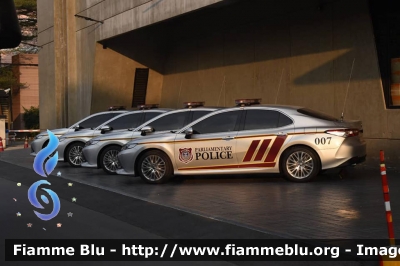 Toyota Camry
ราชอาณาจักรไทย - Thailand - Tailandia
Parlamentary Police
