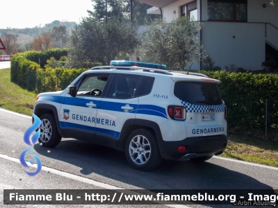 Jeep Renegade 
Repubblica di San Marino 
Gendarmeria 
Allestimento Elevox
RSM POLIZIA 182
Parole chiave: Jeep Renegade RSMPOLIZIA182