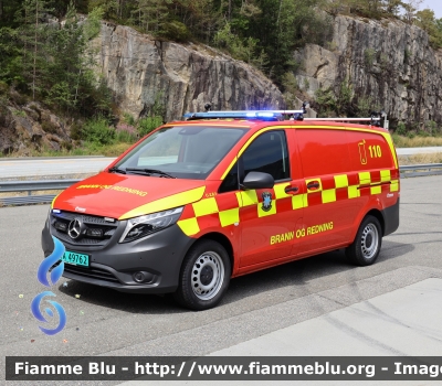 Mercedes-Benz Vito III serie 
Kongeriket Norge - Kongeriket Noreg - Norvegia
Kvam Brann og Redning
