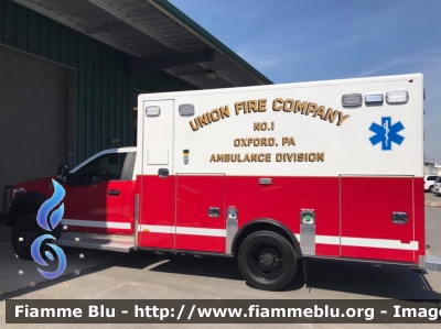 Ford F-450
United States of America - Stati Uniti d'America
Union Fire Co. Oxpord PA
Parole chiave: Ambulance Ambulanza