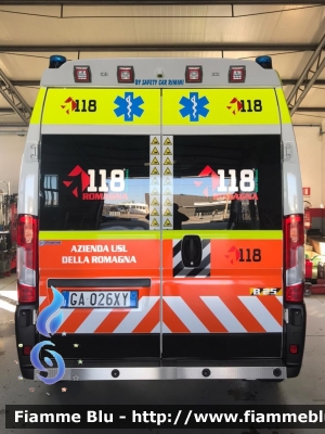 Peugeot Boxer 4x4 IV serie
118 Romagna Soccorso
Azienda USL della Romagna
Ambito Territoriale di Rimini
"BRAVO 25"
Allestita Safety Car Rimini
Parole chiave: Peugeot Boxer_4x4_IVserie Ambulanza