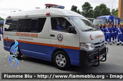 Toyota HiAce
Malaysia - Malesia
Angkatan Pertahanan Awam Malaysia - Protezione Civile Nazionale
Parole chiave: Ambulanza Ambulance