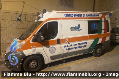 Fiat Ducato X250
Pubblica Assistenza Santissimo Sacramento Portoferraio (LI)
Allestita Orion
Codice Automezzo: 14
Parole chiave: Fiat Ducato_X250 Ambulanza