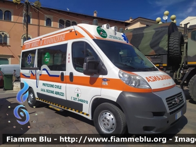 Fiat Ducato X250
ANA Protezione Civile
Sez. Abruzzi
Ambulanza allestimento Fast
Ricondizionata Orion 
