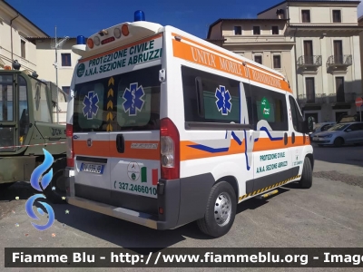 Fiat Ducato X250
ANA Protezione Civile
Sez. Abruzzi
Ambulanza allestimento Fast
Ricondizionata Orion 
