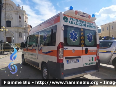 Fiat Ducato X250
ANA Protezione Civile
Sez. Abruzzi
Ambulanza allestimento Fast
Ricondizionata Orion 
