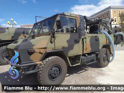 Iveco VM90 
Esercito Italiano
9’ reggimento Alpini L’Aquila
Battaglione multifunzionale Vicenza
Automezzo Nucleo AIB Dotato di Modulo Antincendio DT-400-D
Allestimento Divitec
EI DH 385
