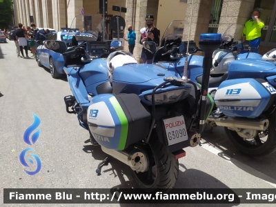 Yamaha FJR 1300 II serie
Polizia di Stato
Polizia Stradale
Allestimento Elevox
POLIZIA G3090
in scorta al Giro d'Italia 2021
Moto "Verde"
