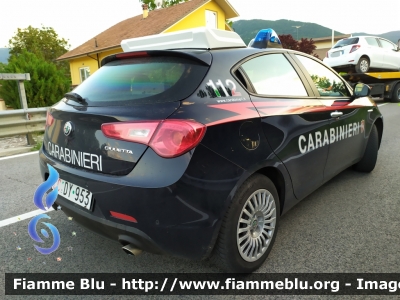 Alfa Romeo Nuova  Giulietta Restyle
Carabinieri
Nucleo operativo e radiomobile di L’Aquila
Allestimento NCT
Decorazione grafica artlantis
CC DY 953
