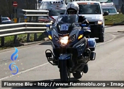 Bmw R1200RT II serie 
Polizia di Stato
Polizia Stradale
in scorta alla Tirreno-Adriatico 2021
Moto "15"
