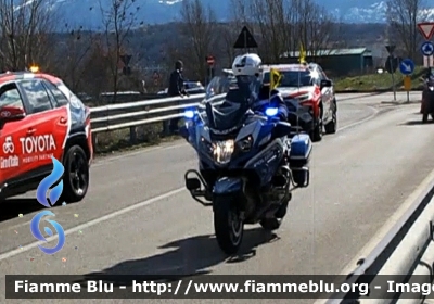 Bmw R1200RT II serie 
Polizia di Stato
Polizia Stradale
in scorta alla Tirreno-Adriatico 2021
Moto Gialla
