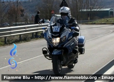 Bmw R1200RT II serie 
Polizia di Stato
Polizia Stradale
in scorta alla Tirreno-Adriatico 2021
Moto "12"
