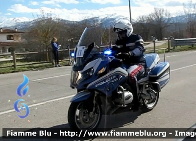 Bmw R1200RT II serie 
Polizia di Stato
Polizia Stradale
in scorta alla Tirreno-Adriatico 2021
Moto "11"
