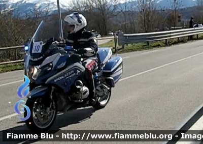 Bmw R1200RT II serie 
Polizia di Stato
Polizia Stradale
in scorta alla Tirreno-Adriatico 2021
Moto "10"
