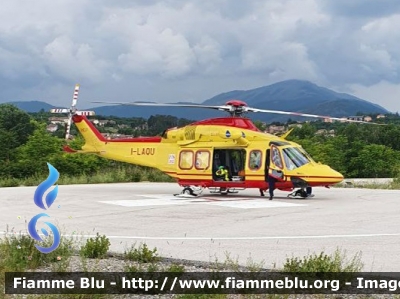 Augusta Westland AW 139 I-LAQU
118 Abruzzo Soccorso
Servizio Elisoccorso Regionale
Base aeroporto L’Aquila (Preturo)

