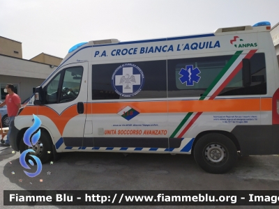 Fiat Ducato X290
Croce Bianca L'Aquila
Allestimento Mariani Fratelli
Automezzo 34
Postazione H24 Ospedale ''San Salvatore''
Parole chiave: Fiat Ducato_X290 Ambulanza