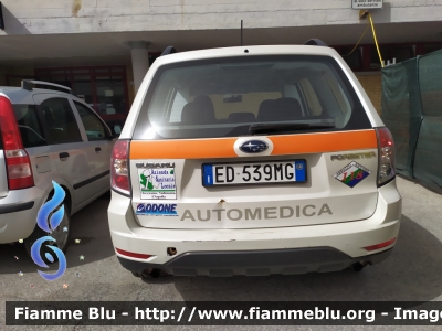 Subaru Forester III serie
Automedica 118 Abruzzo soccorso
ASL n1 Avezzano Sulmona L’Aquila
Allestimento ODONE
Parole chiave: Subaru Forester_IIIserie Automedica