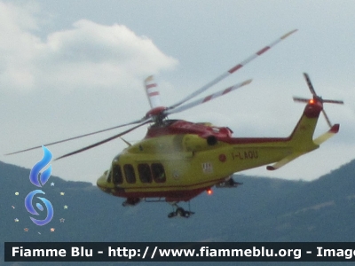 Augusta Westland AW 139 I-LAQU
118 Abruzzo Soccorso
Servizio Elisoccorso Regionale
Base aeroporto L’Aquila (Preturo)
Parole chiave: Augusta-Westland AW_139 I-LAQU