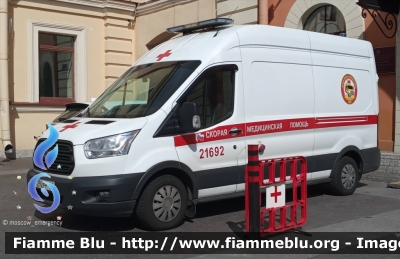 Ford Transit VIII serie
Российская Федерация - Federazione Russa
скорая медицинская помощь - Ambulanza Servizio Sanitario BLS
Parole chiave: Ambulanza Ambulance