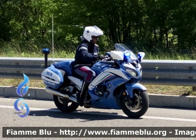 Yamaha FJR 1300 II serie 
Polizia di Stato 
Polizia Stradale 
Allestimento Elevox 
POLIZIA G3083
In Scorta al giro d’Italia 
Moto “18”
Parole chiave: Yamaha_FJR1300 IIserie Polizia Stradale giro d’Italia