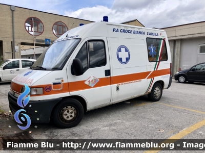 Fiat Ducato II serie 
Pubblica Assistenza Croce Bianca L’Aquila 
Parole chiave: Fiat Ducato_IIserie Ambulanza