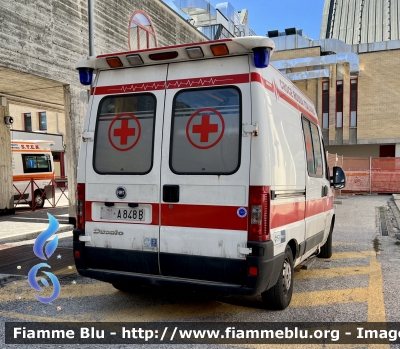 Fiat Ducato III serie 
Croce Rossa Italiana 
Comitato di Avezzano 
Unità Territoriale di Capistrello 
Allestimento Orion 
CRI A848B
Parole chiave: Fiat Ducato_IIIserie CRIA848B Ambulanza