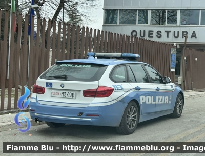 Bmw 318 Touring F31 III restyle 
Polizia di Stato 
Polizia Stradale in servizio sull’autostrada A24/A25 “Strada dei Parchi” 
Allestimento Focaccia 
POLIZIA M3496
Parole chiave: Bmw 318_Touring_F31_IIIrestyle POLIZIAM3496