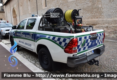 Toyota Hilux IX serie
Protezione Civile 
Regione Abruzzo
Allestimento Tekne
Cod.Automezzo 135
Assegnato tempraneamente al gruppo protezione civile Cepagatti (PE)
Parole chiave: Toyota hilux_IXserie