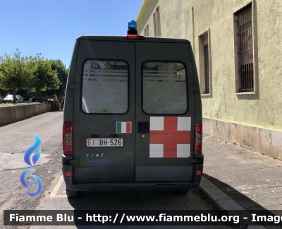 Fiat Ducato III serie 
Esercito Italiano 
9’ reggimento Alpini L’Aquila 
Sanità Militare 
Allestimento Bollanti 
EI BH 526
Parole chiave: Fiat Ducato_IIIserie EIBH526 ambulanza