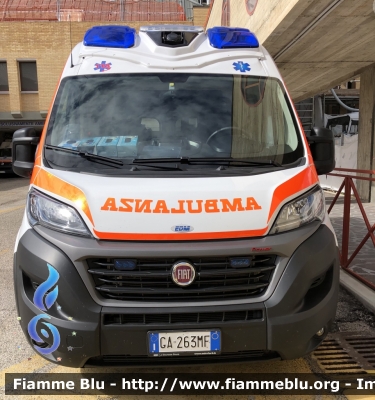 Fiat Ducato x290
Croce verde Pratola Soccorso 
Dono del Lions Clubs international 
Allestimento EDM 
Parole chiave: Ambulanza croce verde Pratola Soccorso