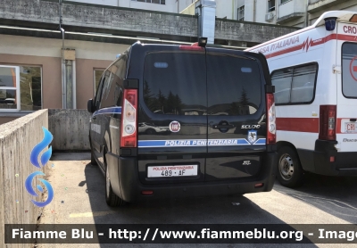 Fiat Scudo IV serie 
Polizia Penitenziaria 
Nucleo Traduzioni e Piantonamenti
POLIZIA PENITENZIARIA 489 AF 
Parole chiave: Fiat Scudo_IVserie POLIZIAPENITENZIARIA489AF