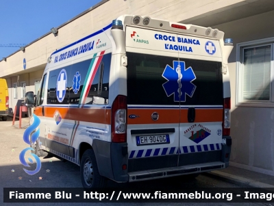 Fiat Ducato X250 
Pubblica Assistenza Croce Bianca L’Aquila 
Allestimento Orion 
Parole chiave: Fiat Ducato_X250 Ambulanza