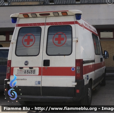 Fiat Ducato III serie 
Croce Rossa Italiana 
Comitato di Avezzano 
Unità Territoriale di Capistrello 
Allestimento Orion 
CRI A848B
Parole chiave: Fiat Ducato_IIIserie Ambulanza CRIA848B